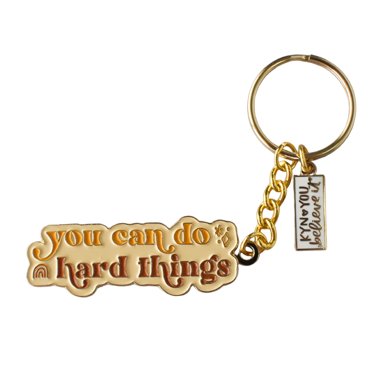 You Can Do Hard Things Keychain