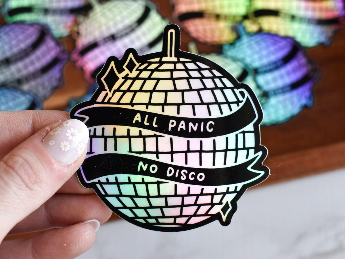 All Panic No Disco Sticker – 605 Vibes
