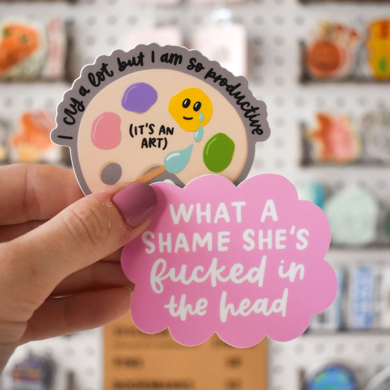 Cry A Lot / Productive Sticker