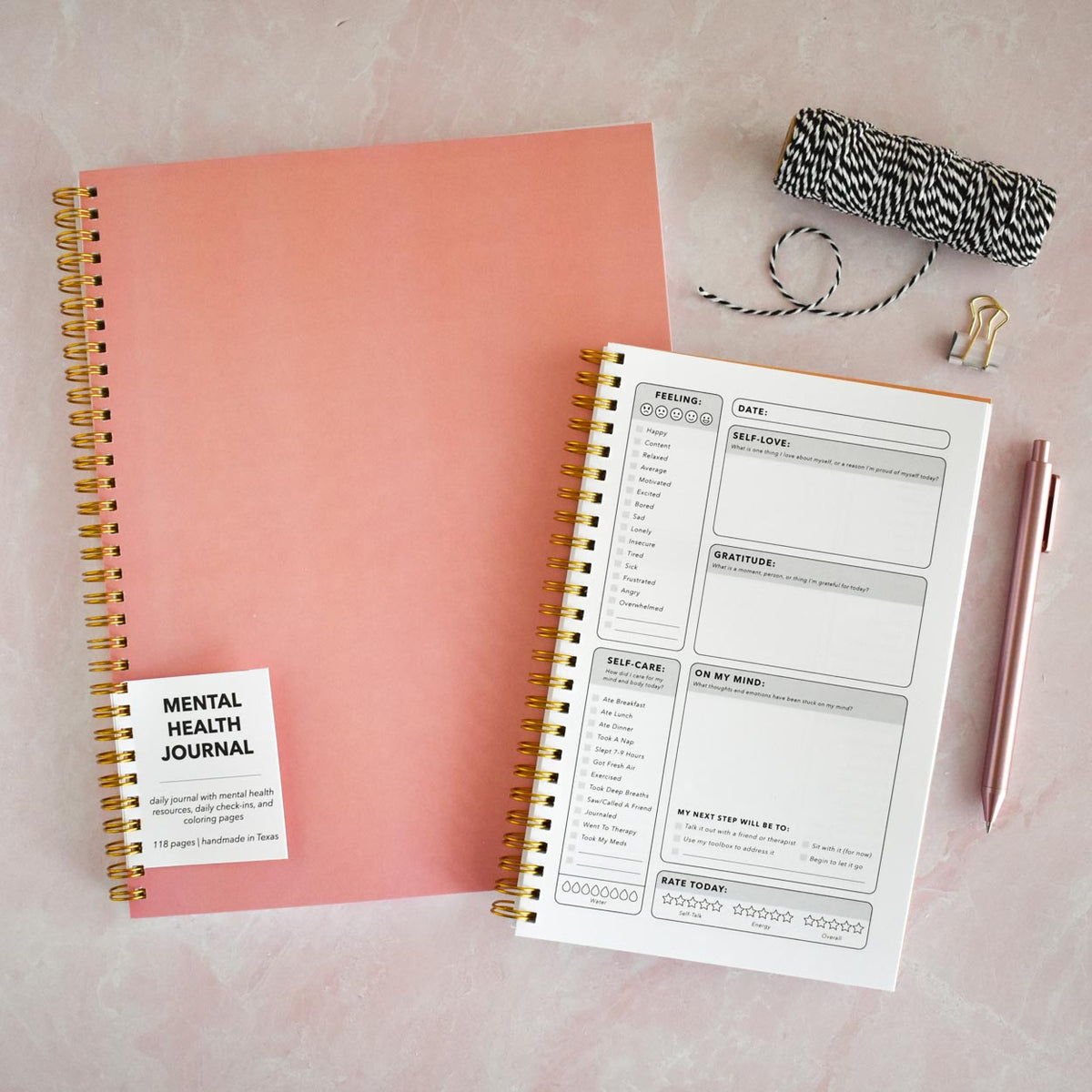 Pink Cover Mental Health Journal – Kyn You Believe It