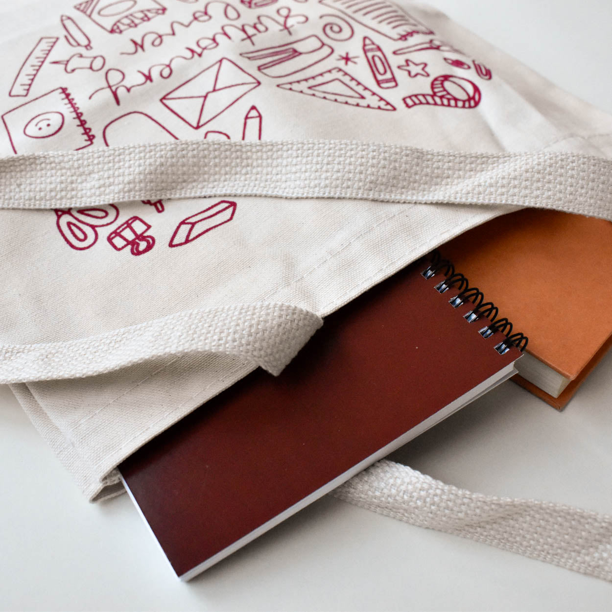 Stationery Lover Tote (Cream)