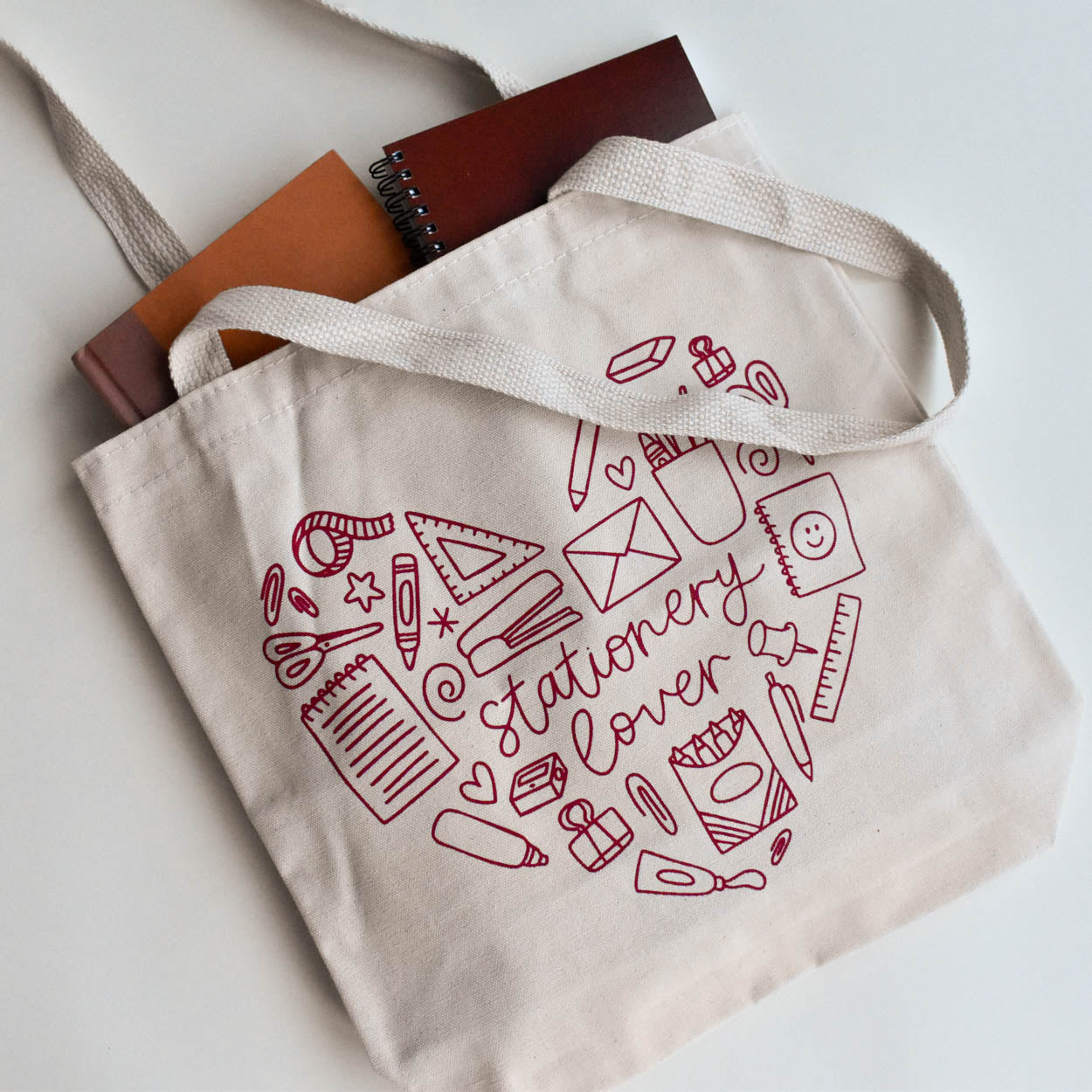 Stationery Lover Tote (Cream)