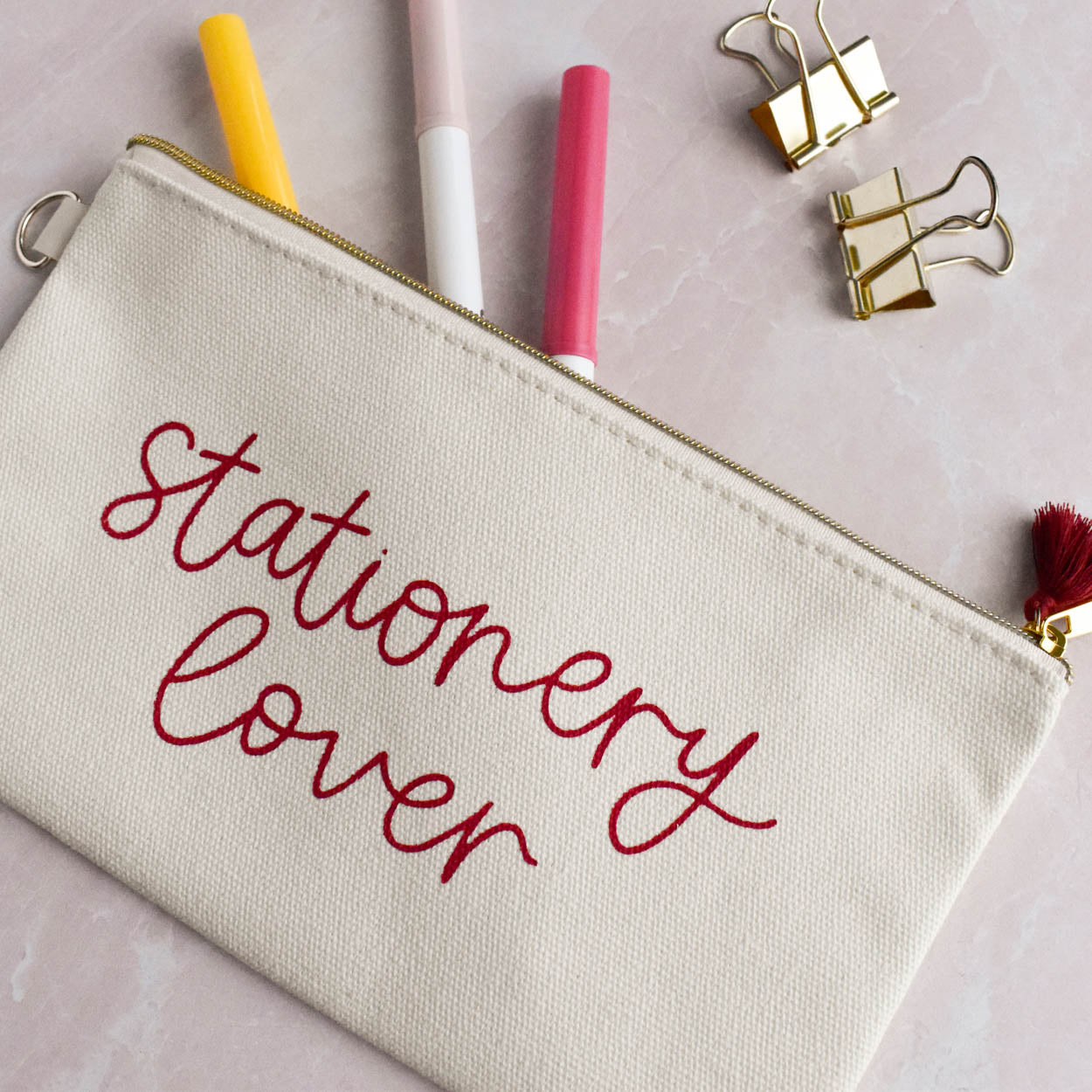 Stationery Lover Zipper Pouch