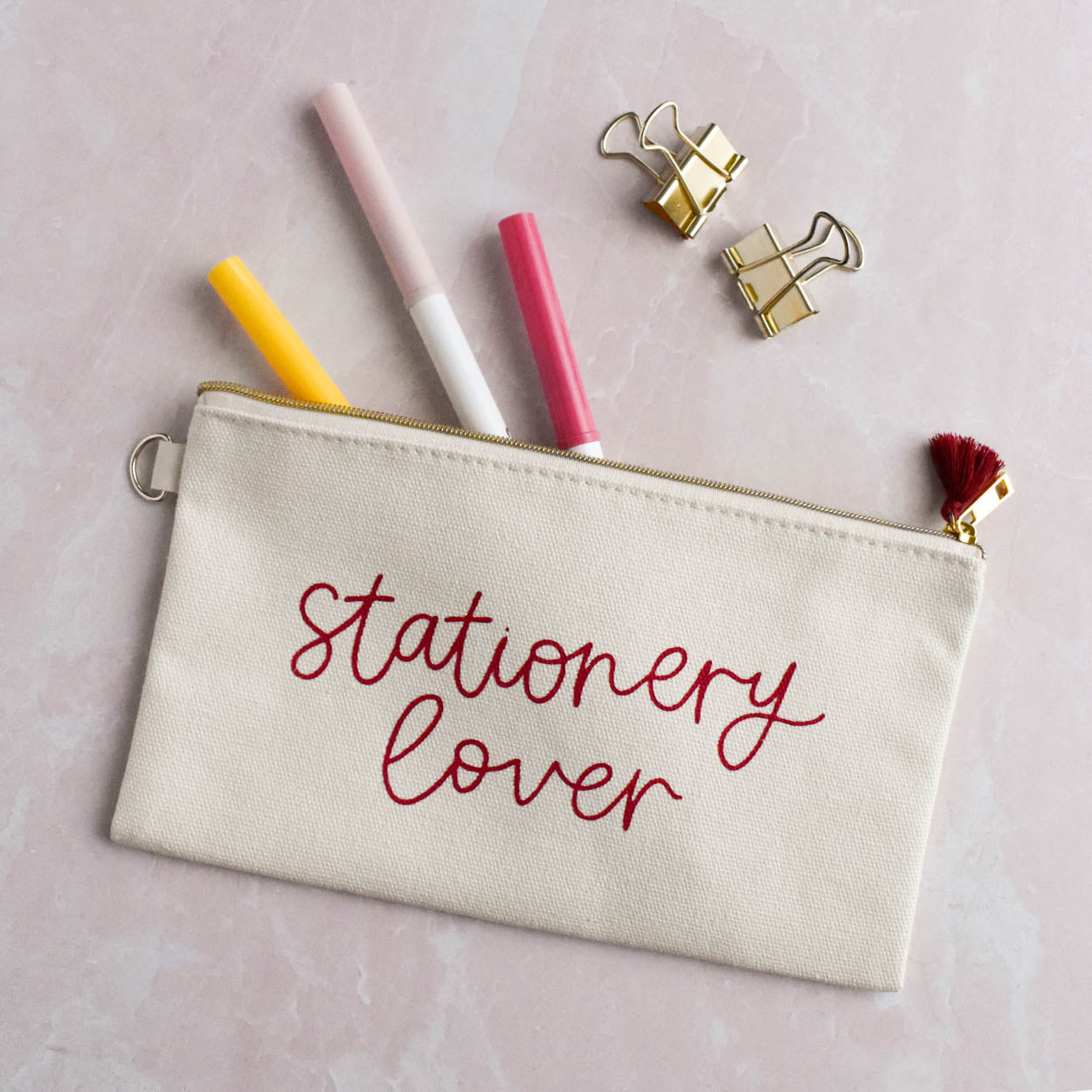 Stationery Lover Zipper Pouch