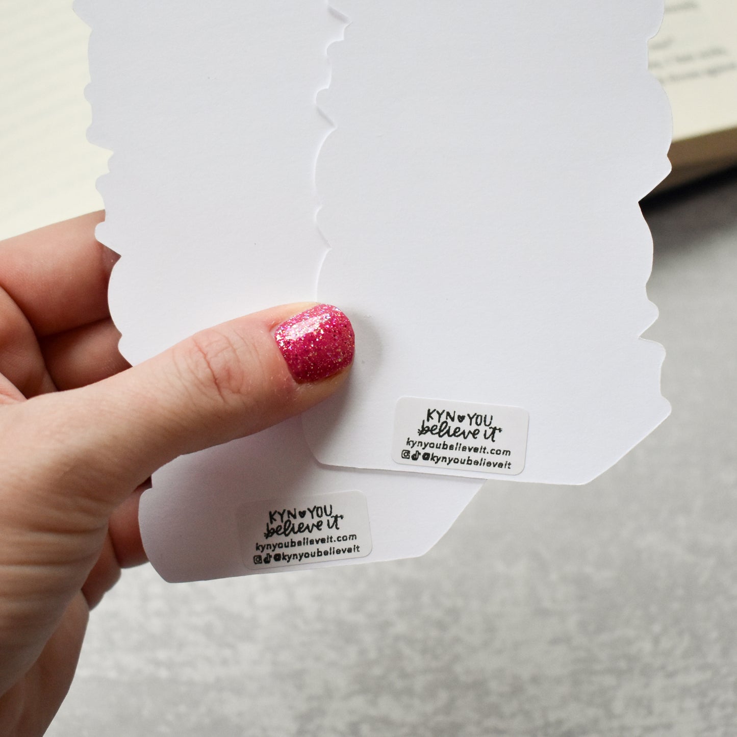 Book Stack Bookmark (Lovey Dovey)