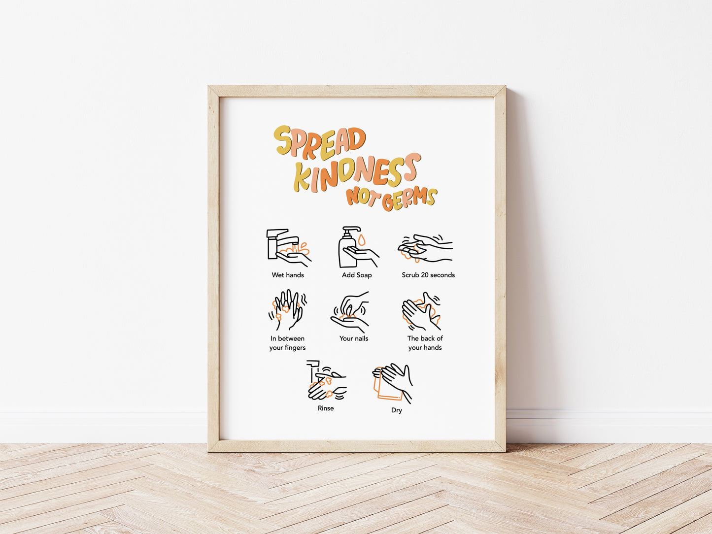 Hand Washing Instructions (Digital Download)