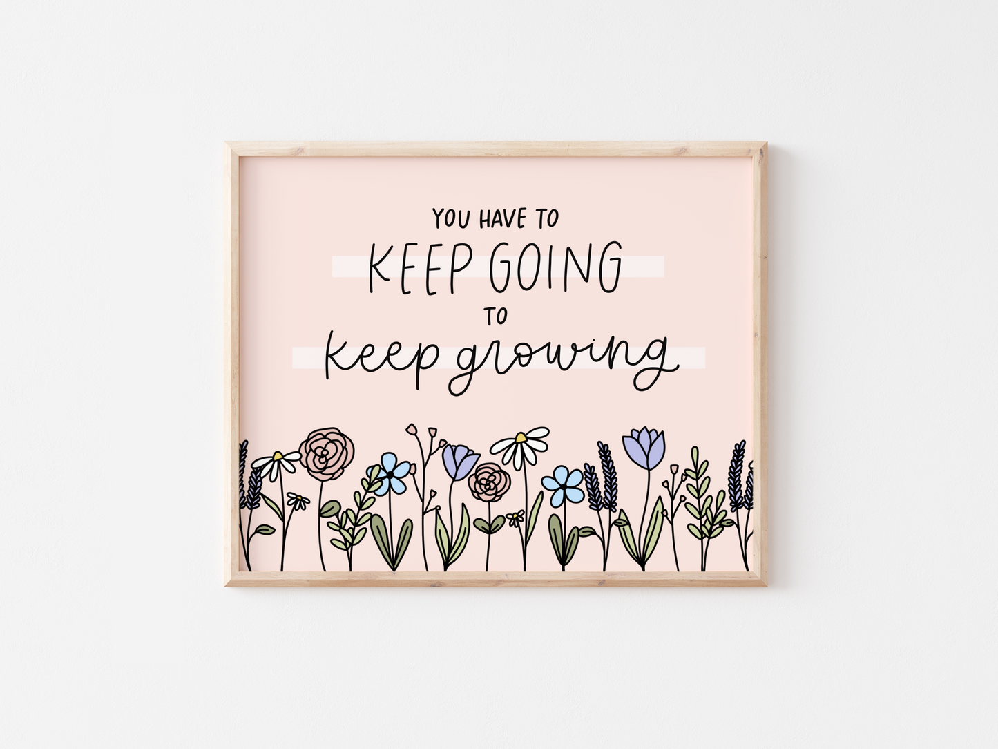Keep Going Keep Growing Print