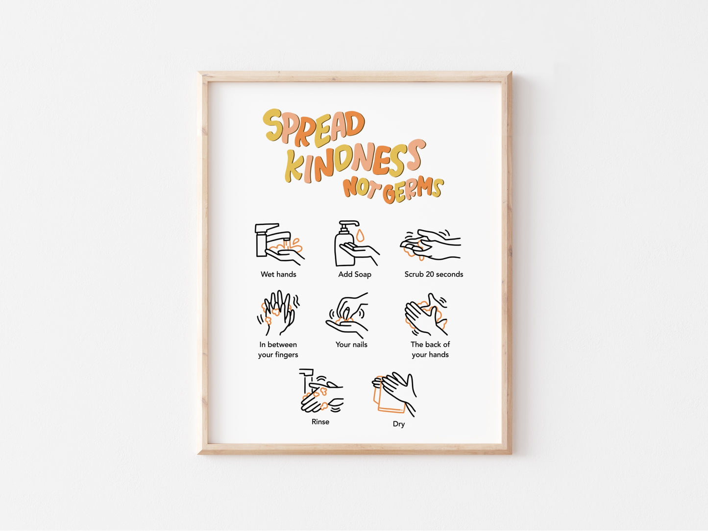 Hand Washing Instructions (Digital Download)