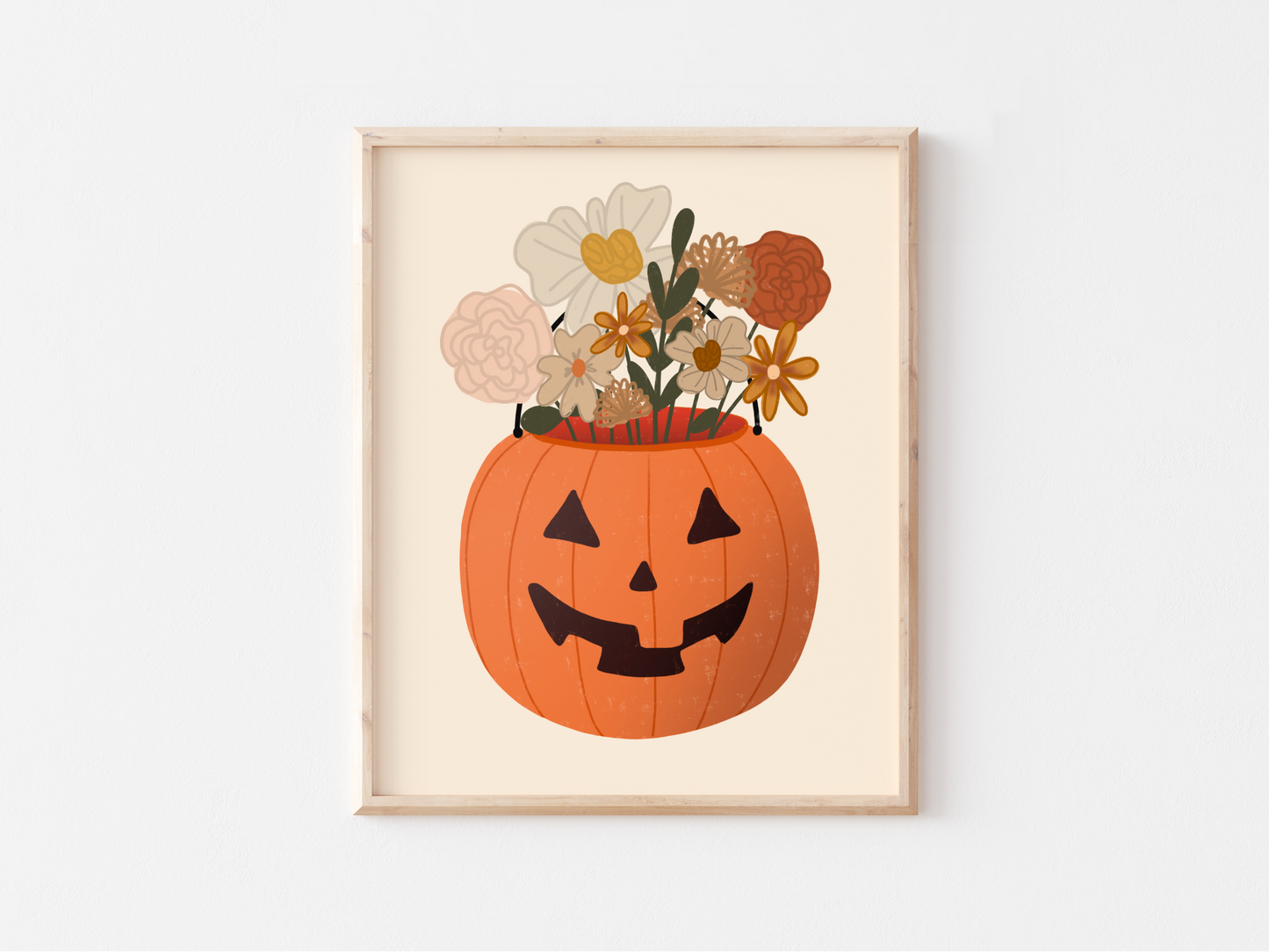 Floral Pumpkin Print