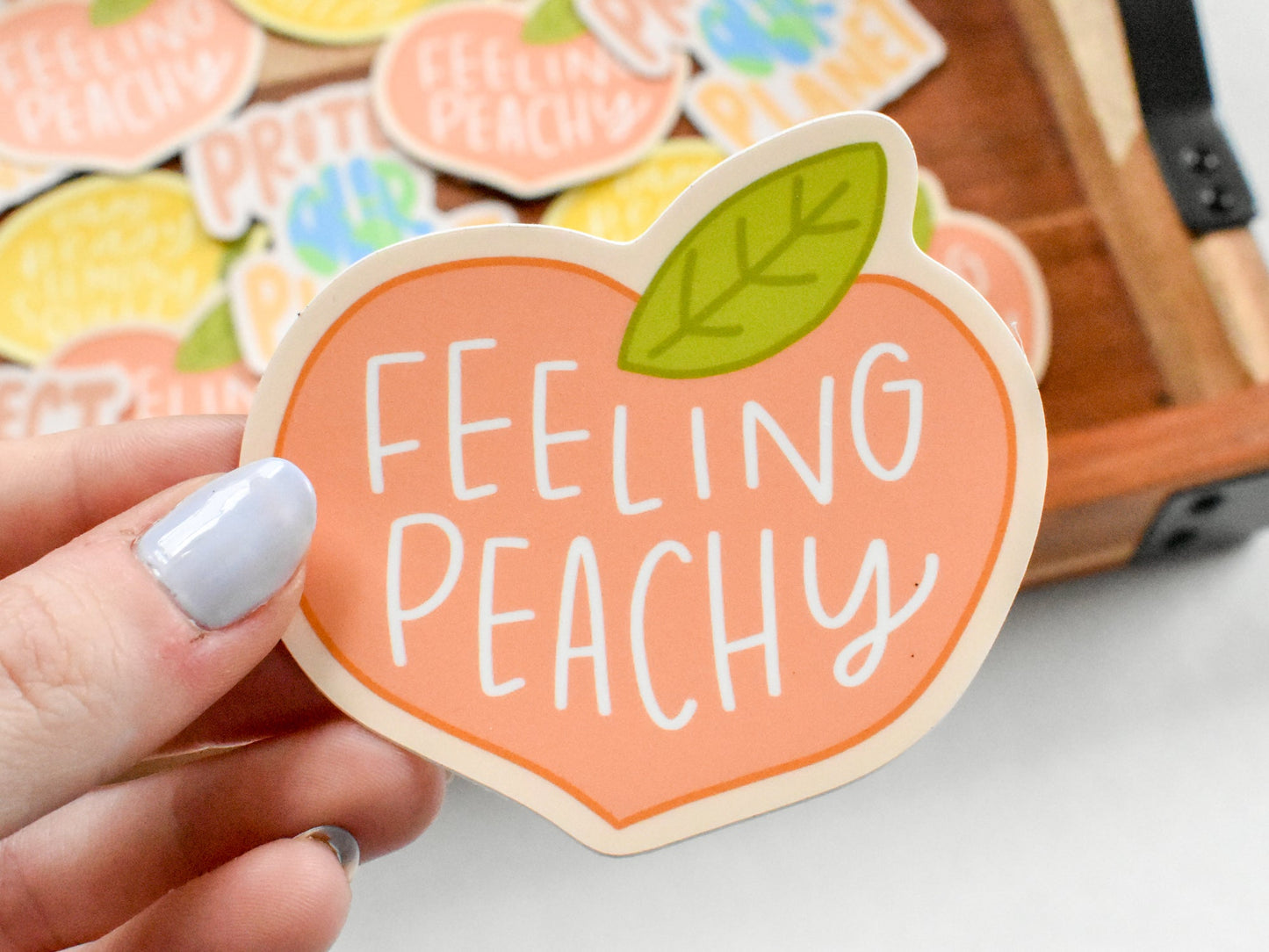 Feeling Peachy Sticker