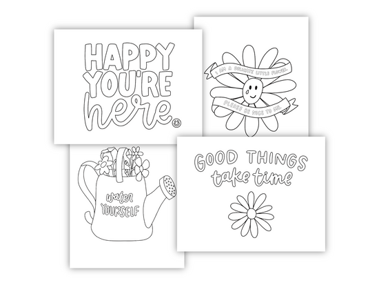 Bloom Launch Coloring Sheets (Digital Download)
