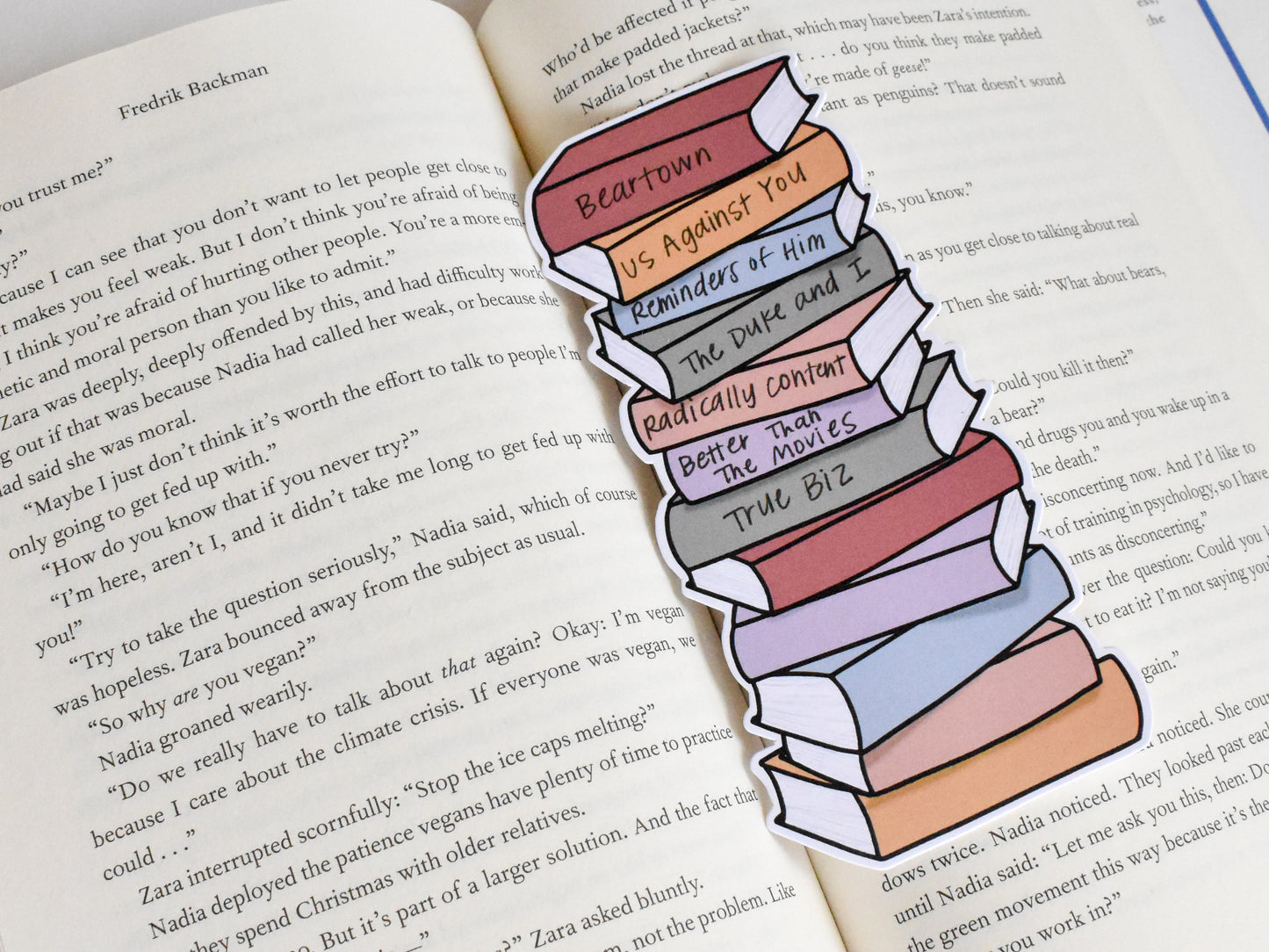 Book Stack Bookmark (Original)