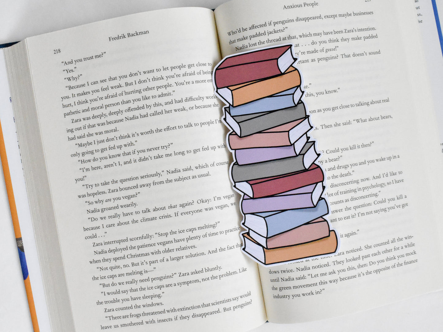 Book Stack Bookmark (Original)