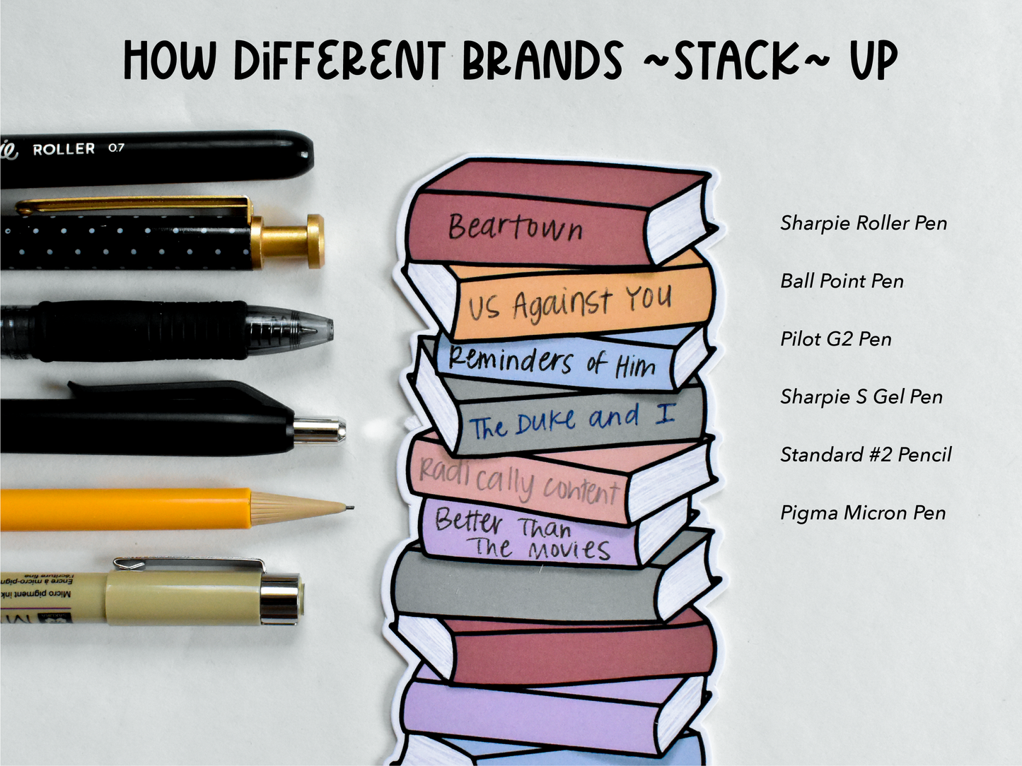 Book Stack Bookmark (Original)