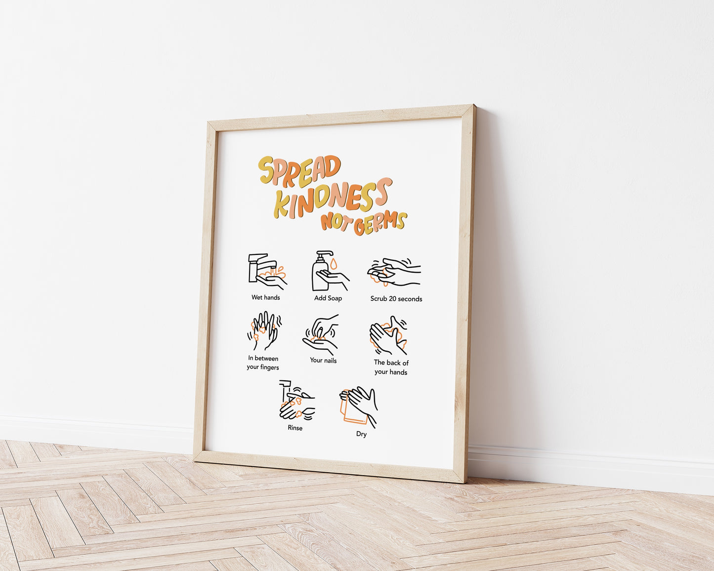 Hand Washing Instructions (Digital Download)
