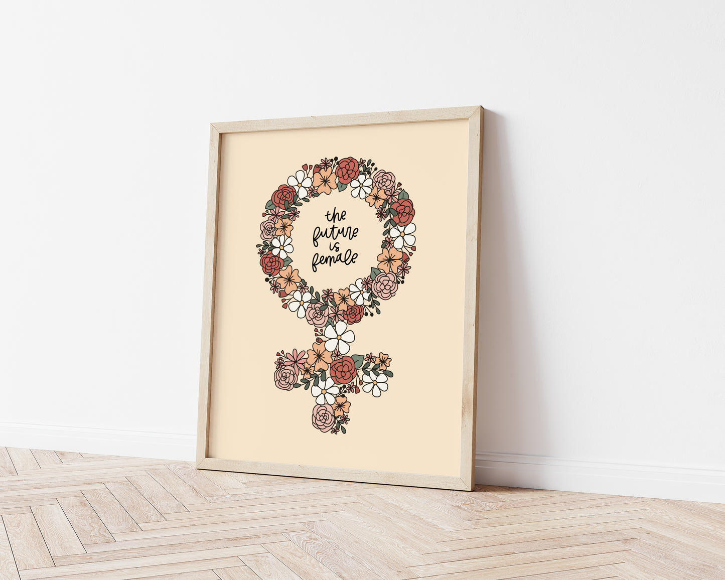 Floral Female Symbol Print