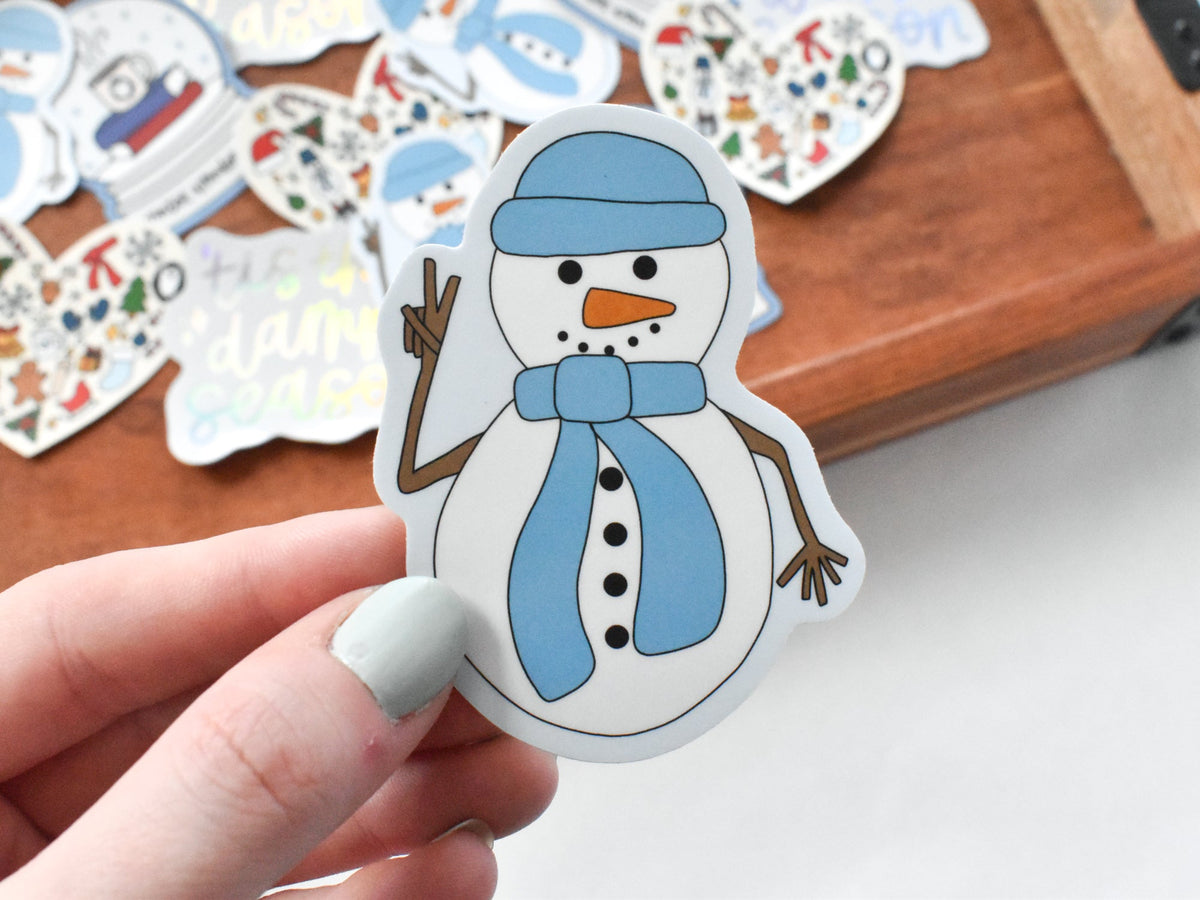 Snowman Envelope Seal Stickers  Mini Circle Stickers – KynYouBelieveIt