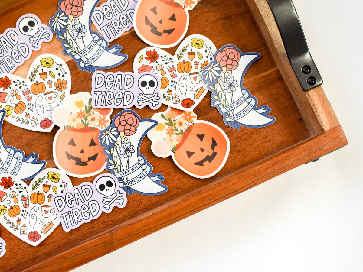 Halloween Heart Sticker  Cute Fall Sticker for Laptop – KynYouBelieveIt