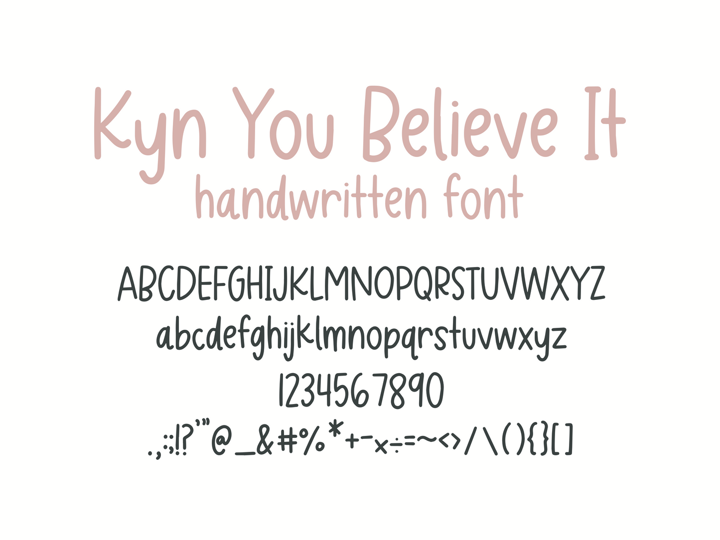 KYBI Handwritten Font (Personal License)