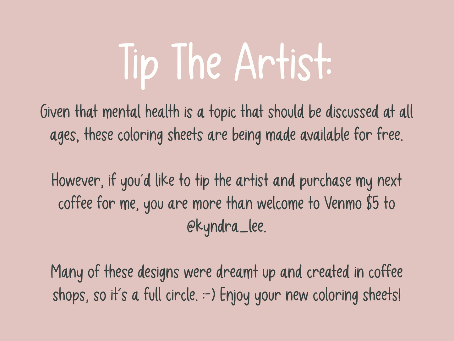 Mental Health Coloring Sheets (Digital Download)