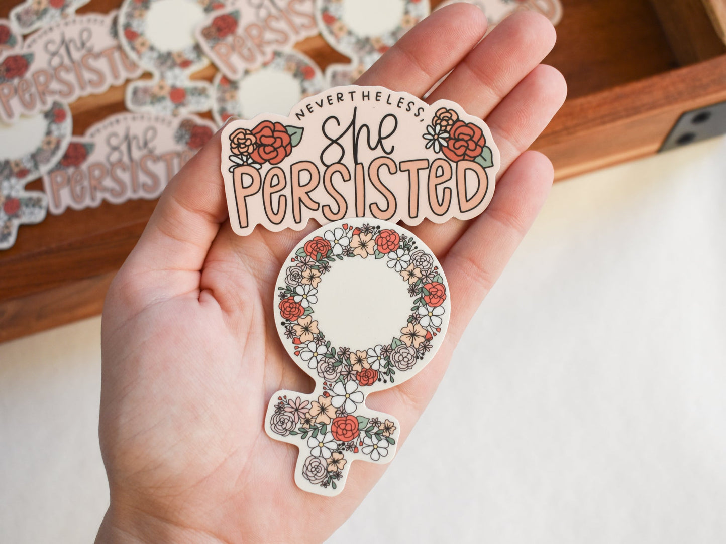 Floral Female Symbol Sticker