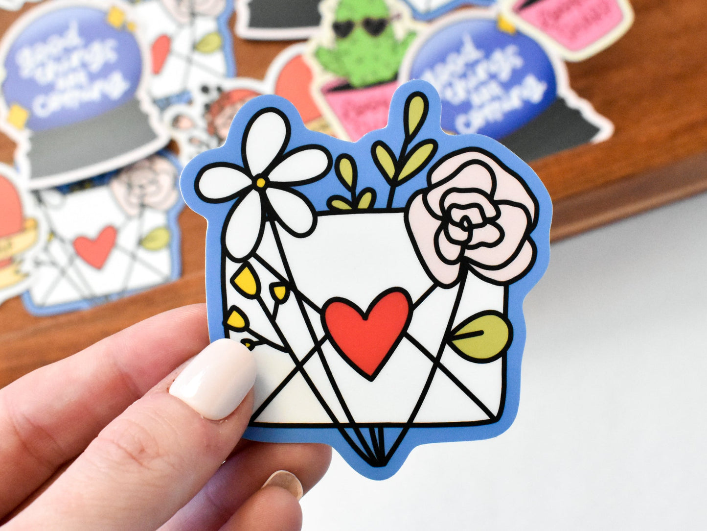Floral Envelope Sticker