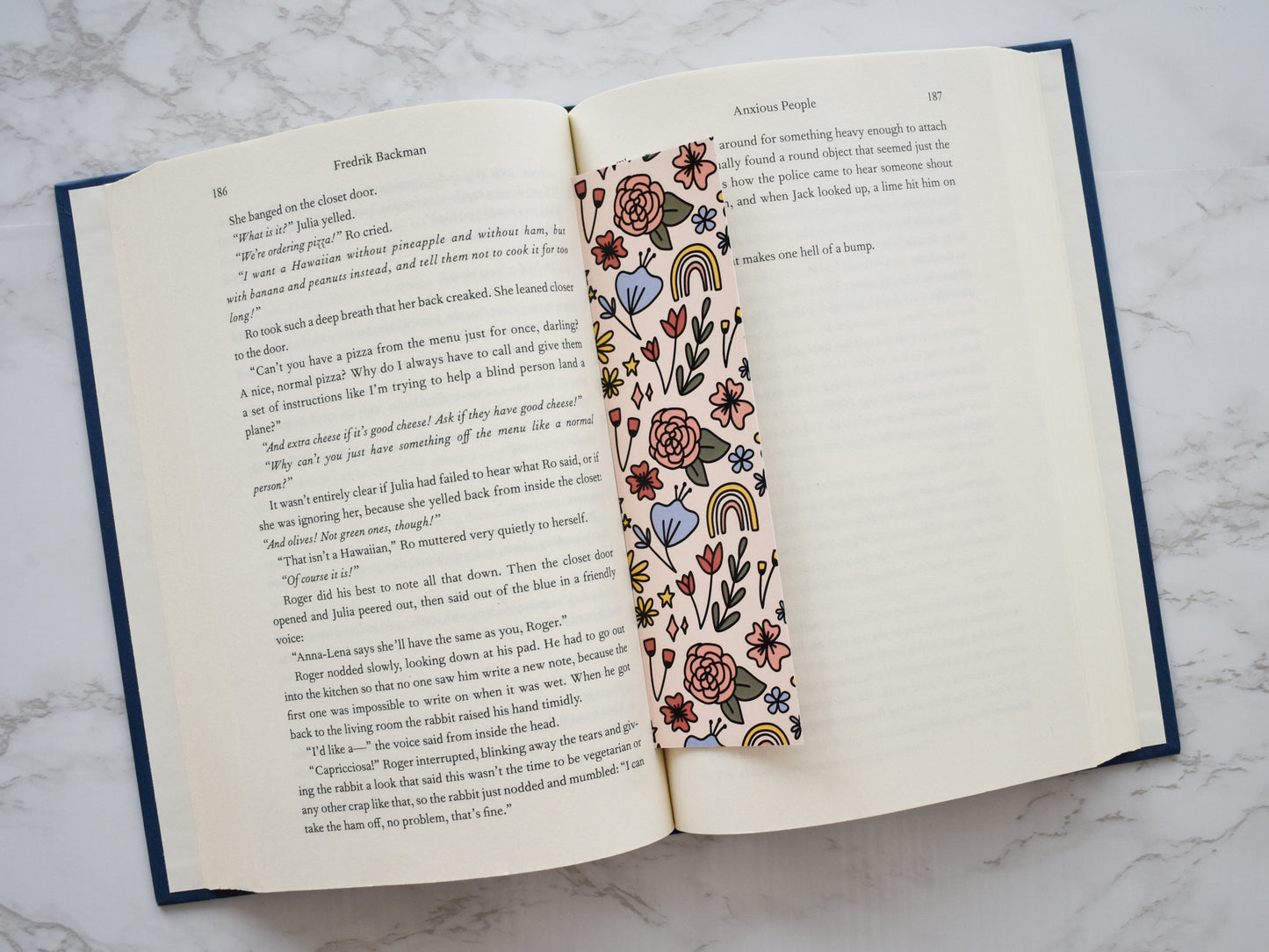 Whimsy Florals Bookmark
