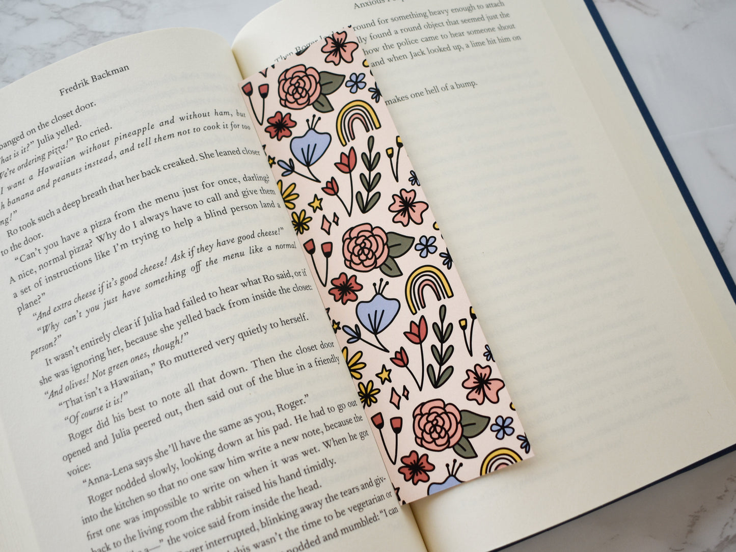Whimsy Florals Bookmark