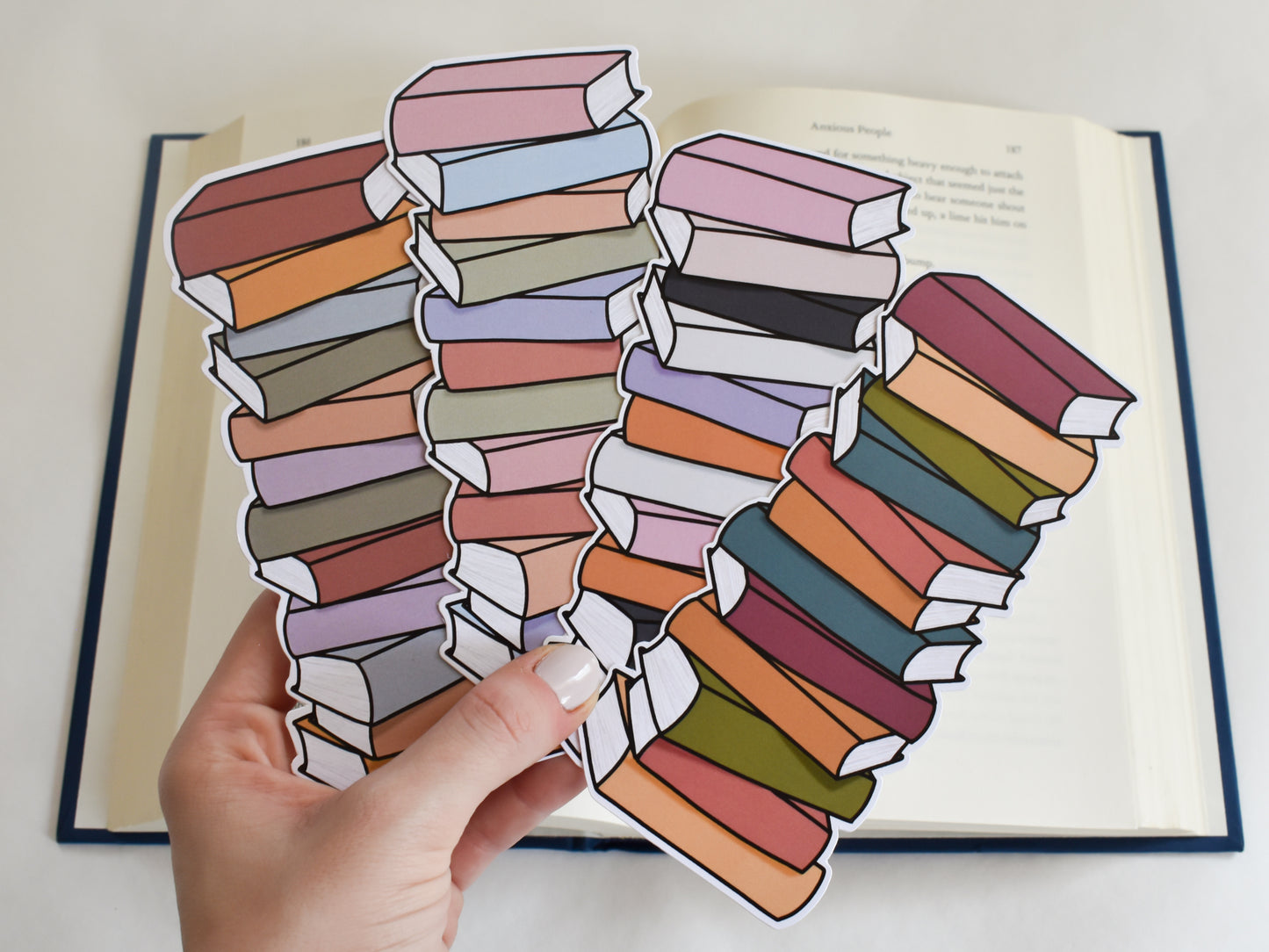 Book Stack Bookmark (Fall)