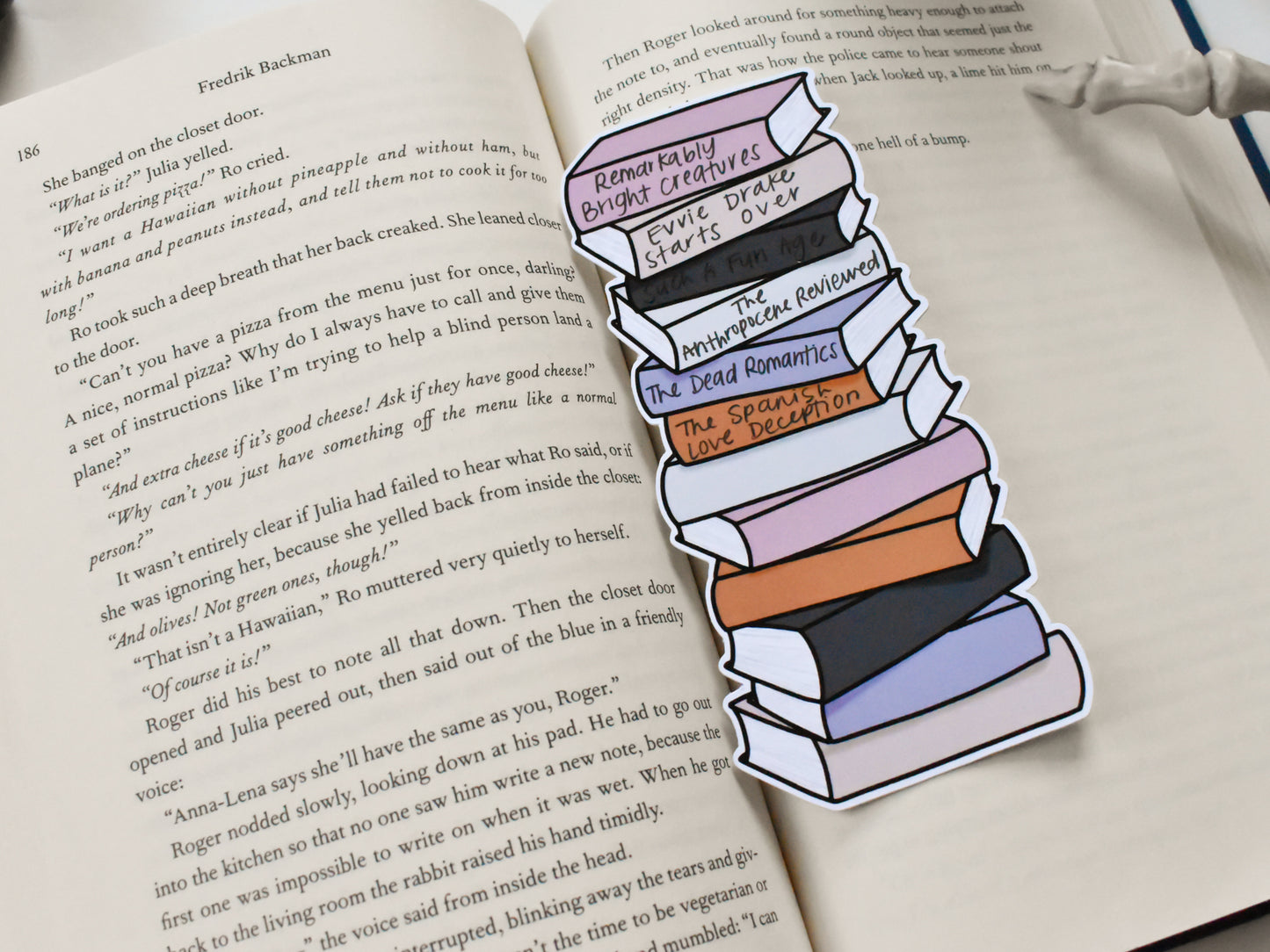 Book Stack Bookmark (Halloween)