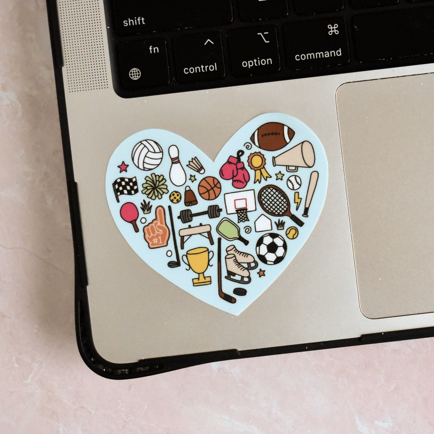 Sports Heart Sticker