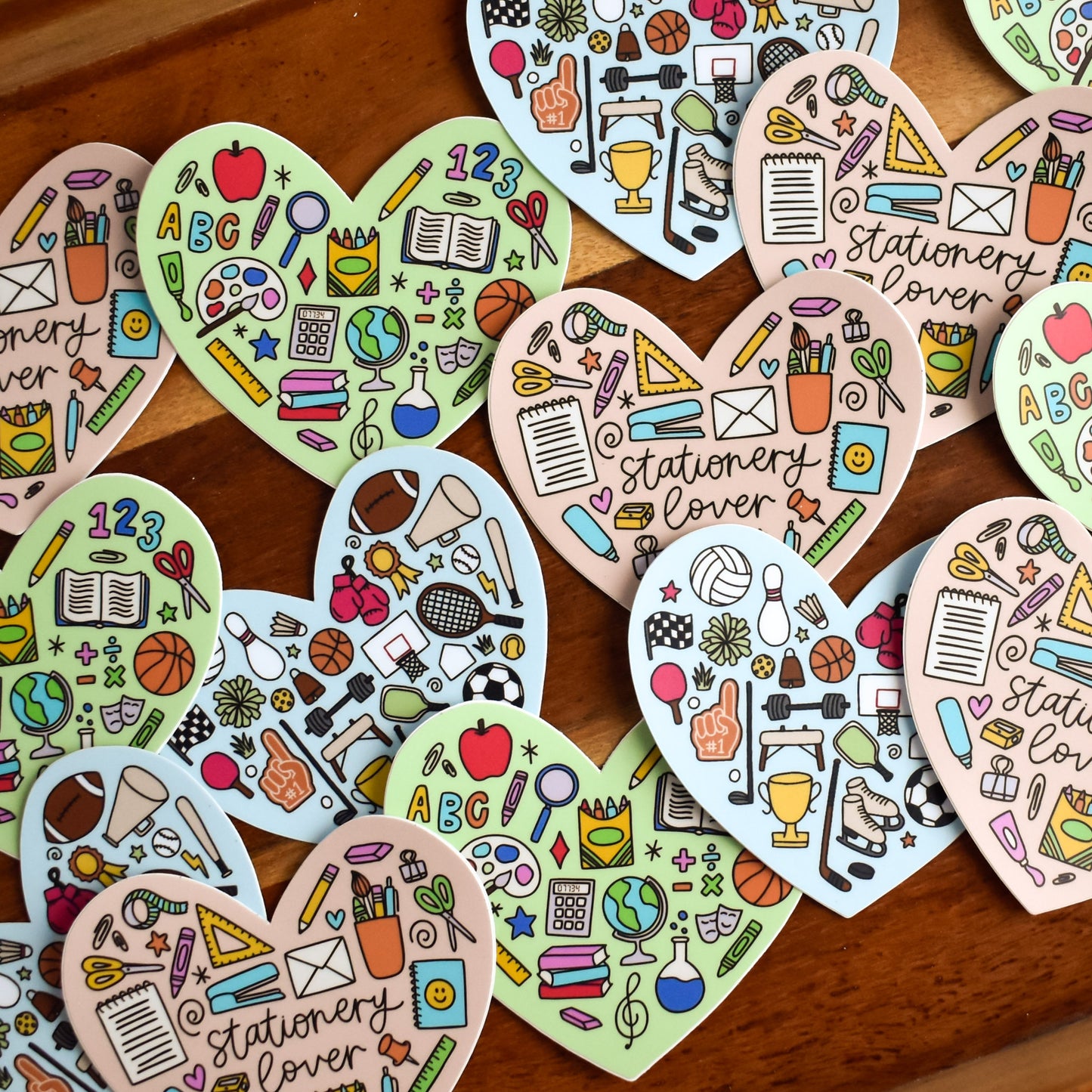 School Heart Sticker
