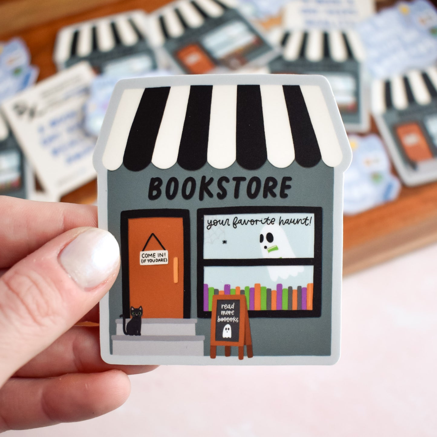 Haunted Bookstore Sticker