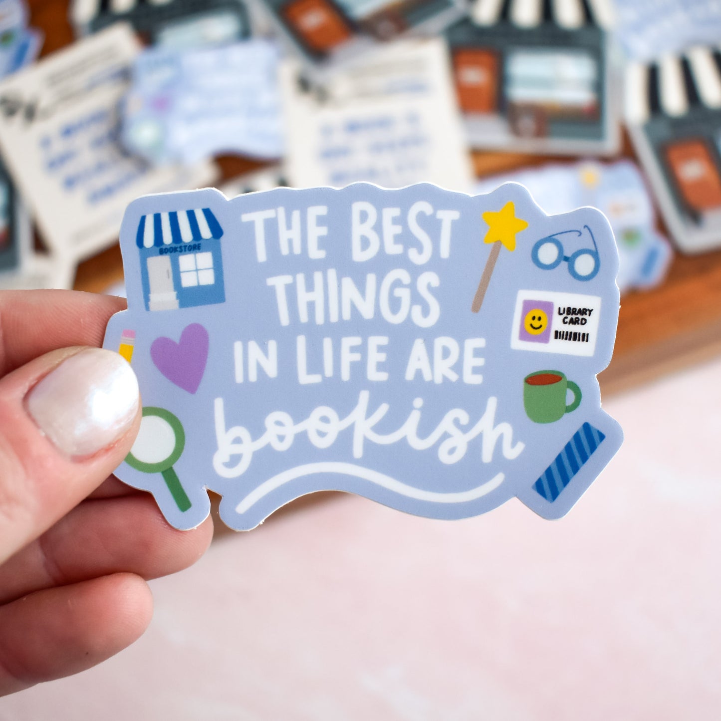 Best Things Are Bookish Sticker