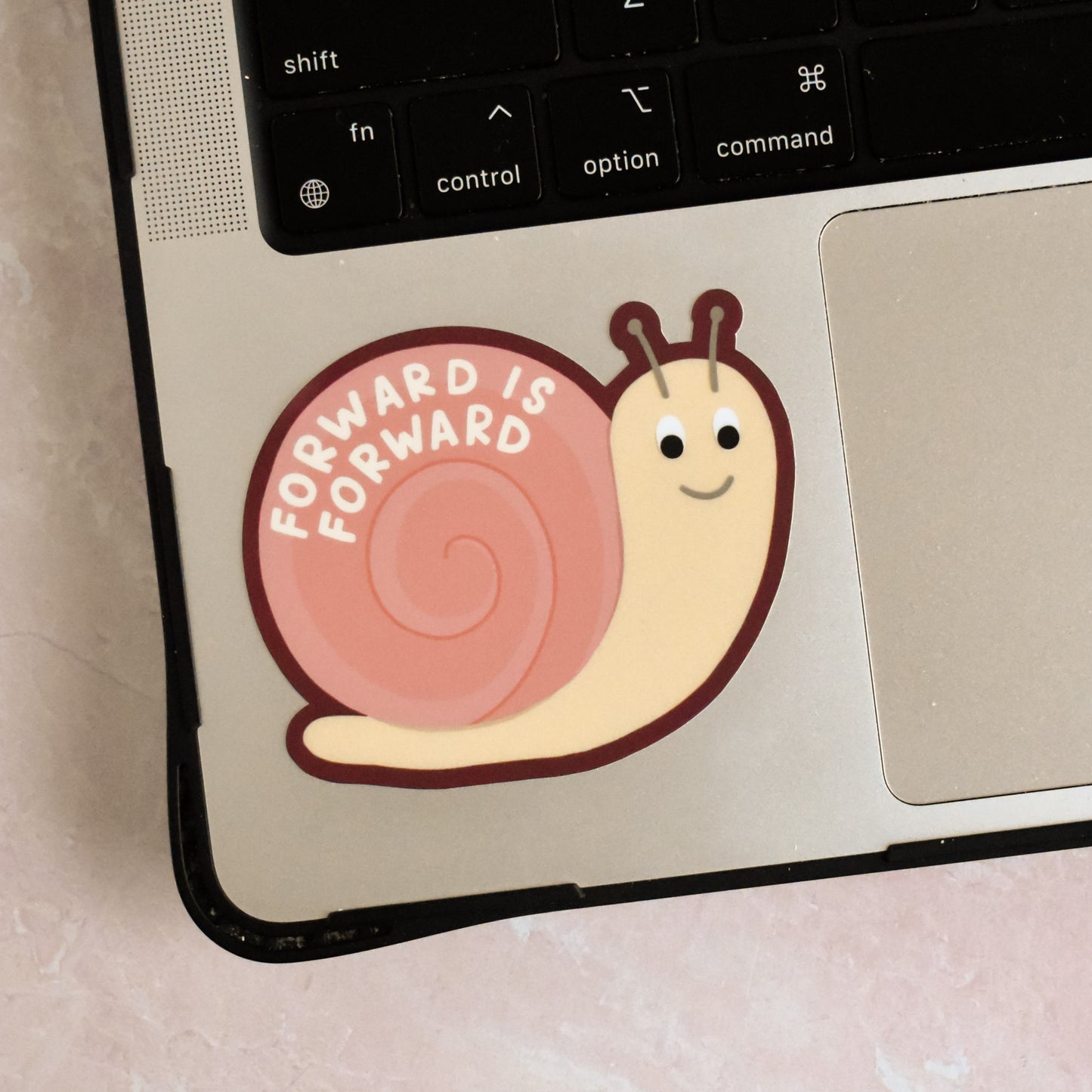 Forward Is Forward Snail Sticker