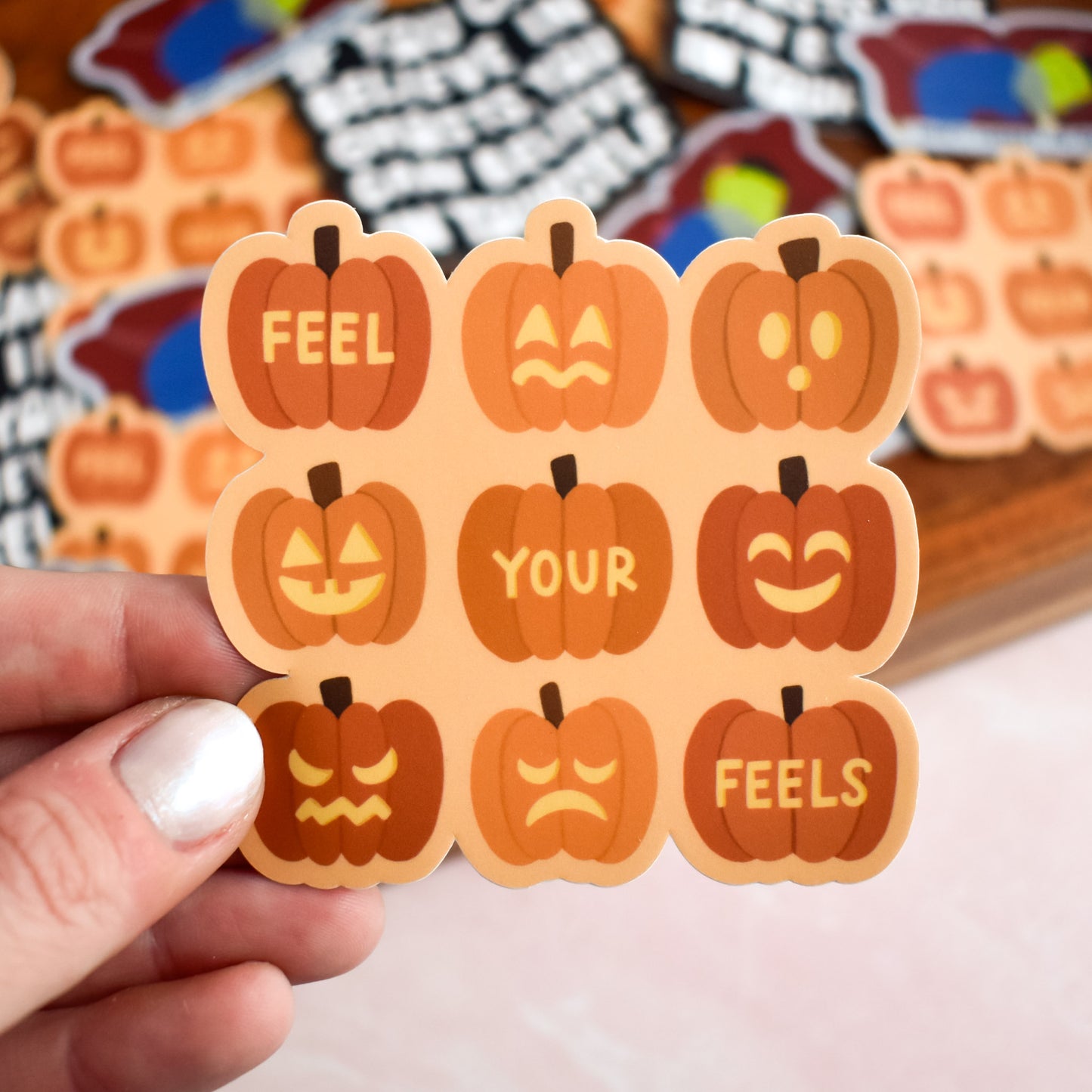 Feel Your Feels Jack-O-Lantern Sticker