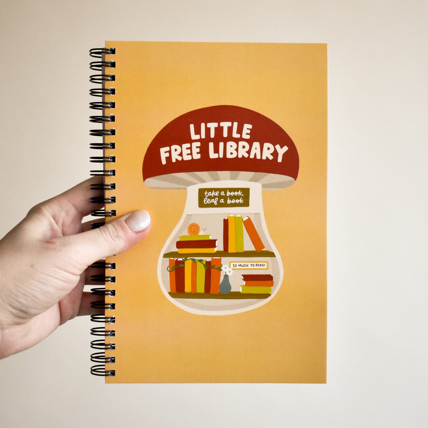 Mushroom Little Free Library Reading Journal
