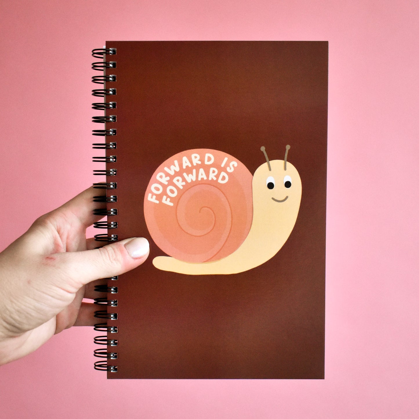 Forward Is Forward Snail Notebook