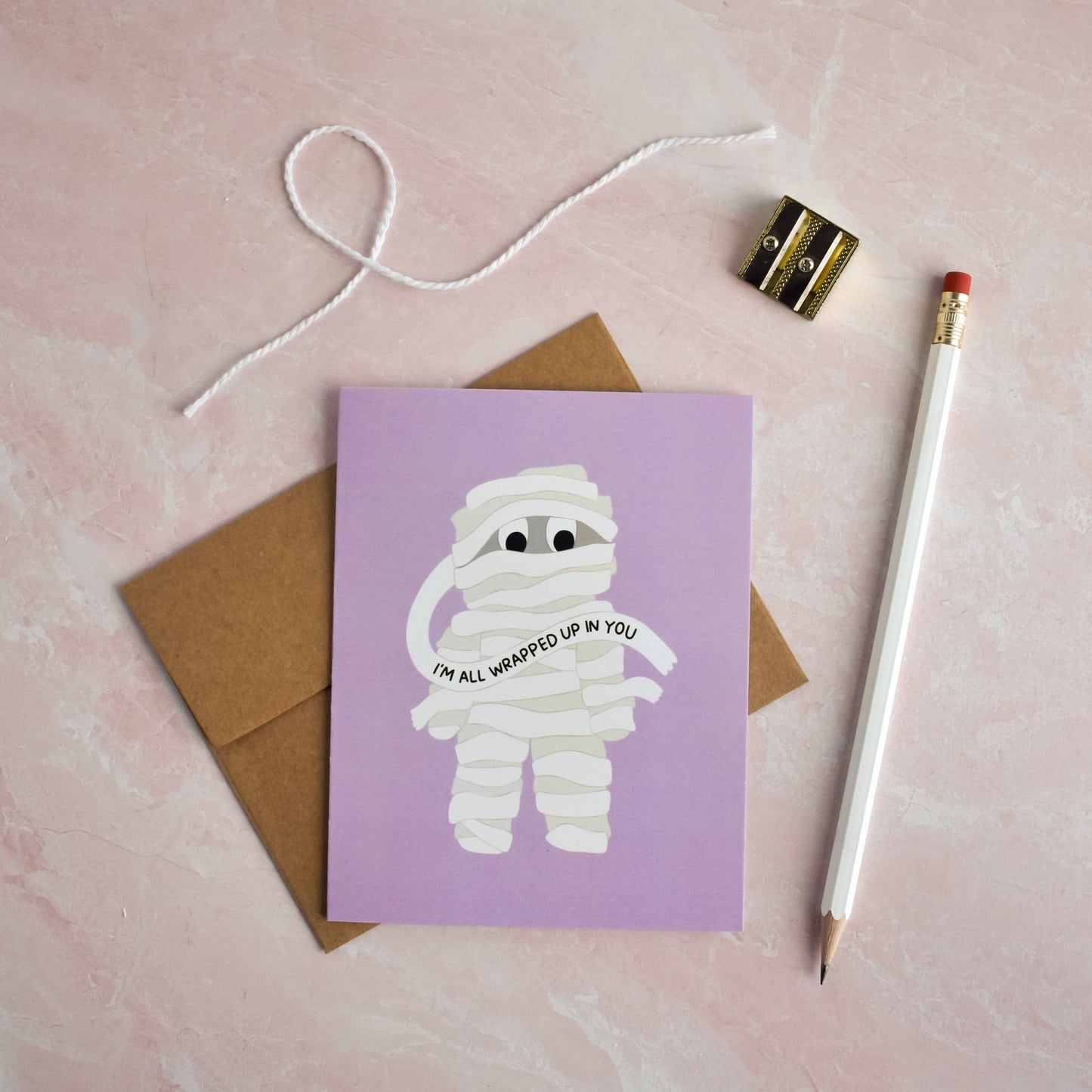Wrapped Up In You Mummy Card