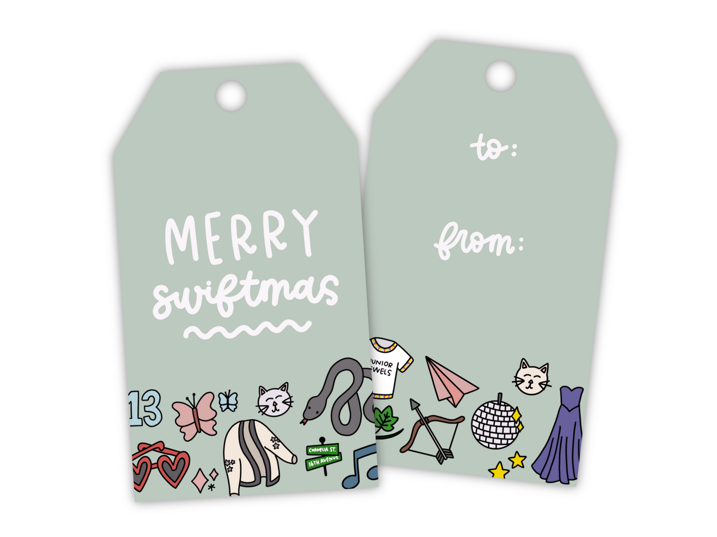 Merry Swiftmas Gift Tags