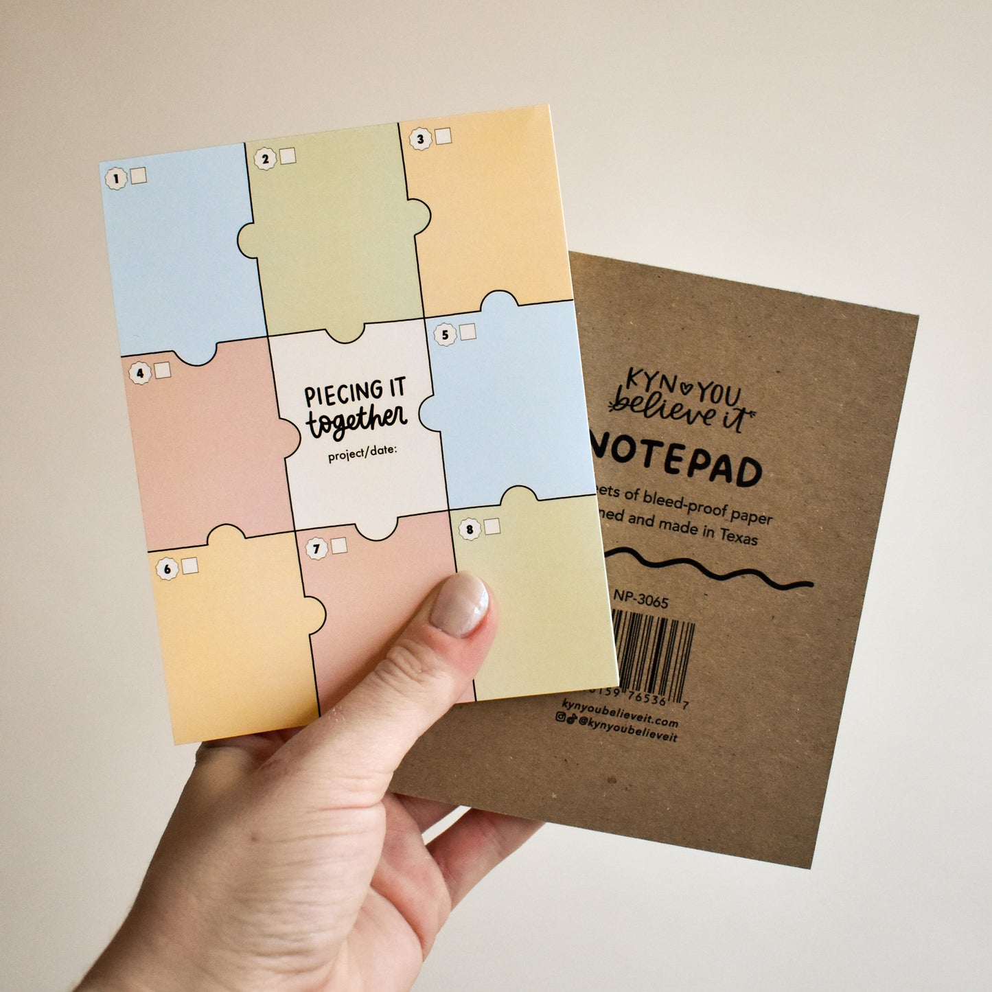 Piecing It Together Notepad