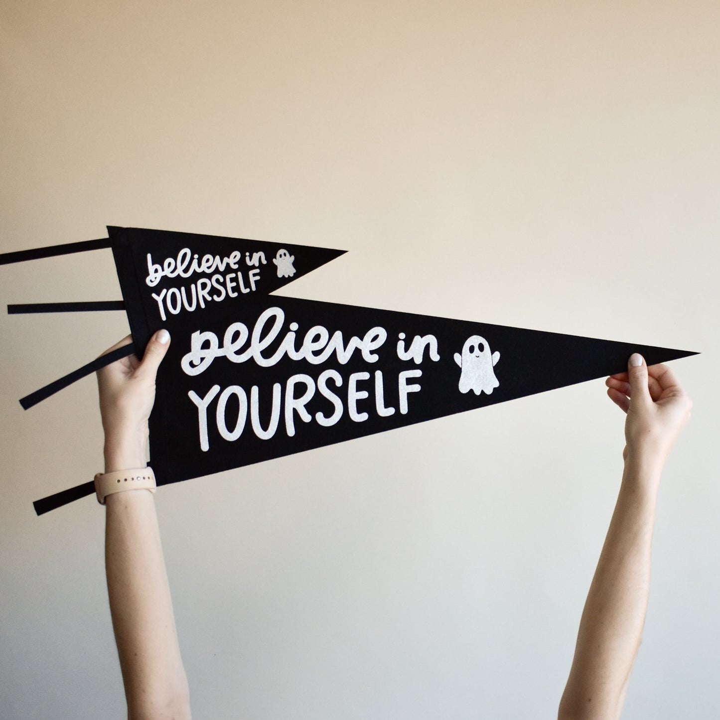 Believe In Yourself Ghost Pennant Flag