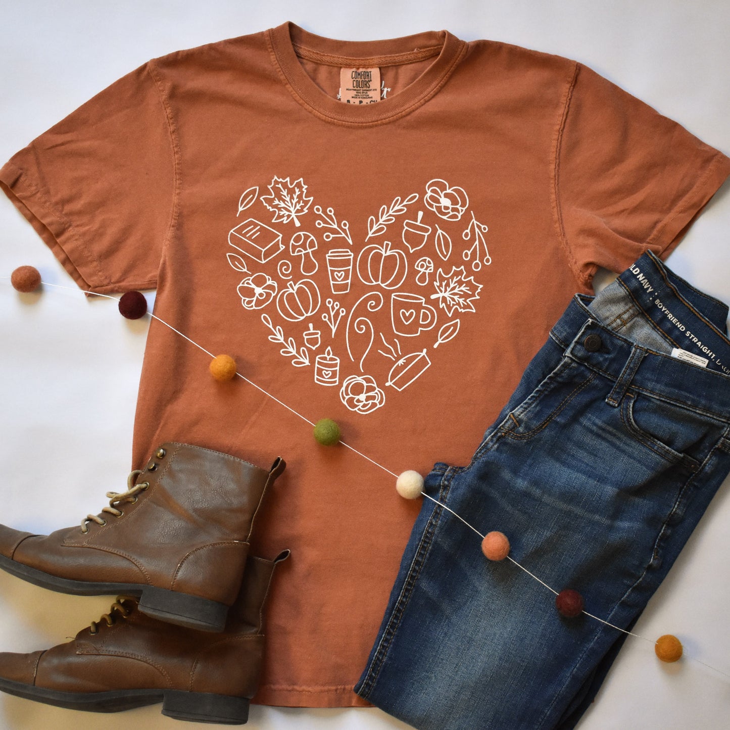 PREORDER Fall Heart Tee (Ships 10/1 - entire order is held until this date!)