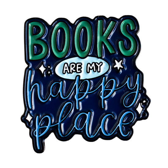 Books Are My Happy Place Pin