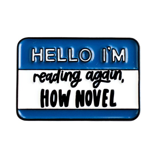 Reading Again, How Novel Pin