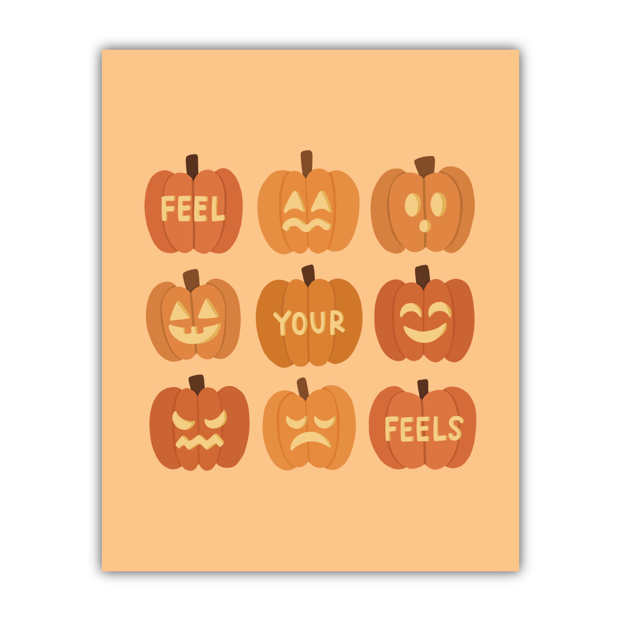Feel Your Feels Jack-O-Lantern Print