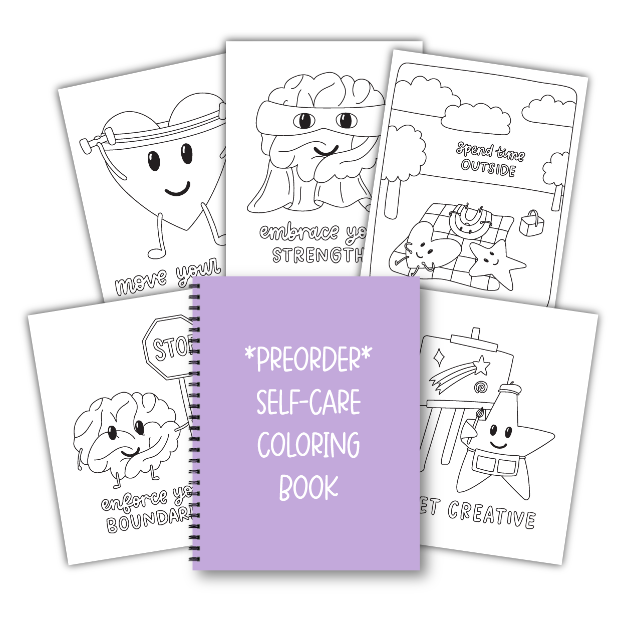 PREORDER Self-Care Coloring Book (Ships 5/28)