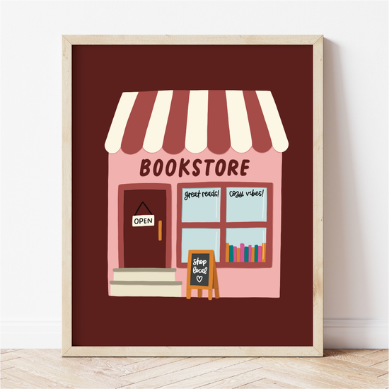 Bookstore Storefront Print