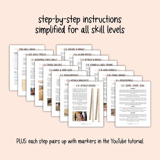 Collapsible Market Shelf BUILDING PLANS (Digital Download)