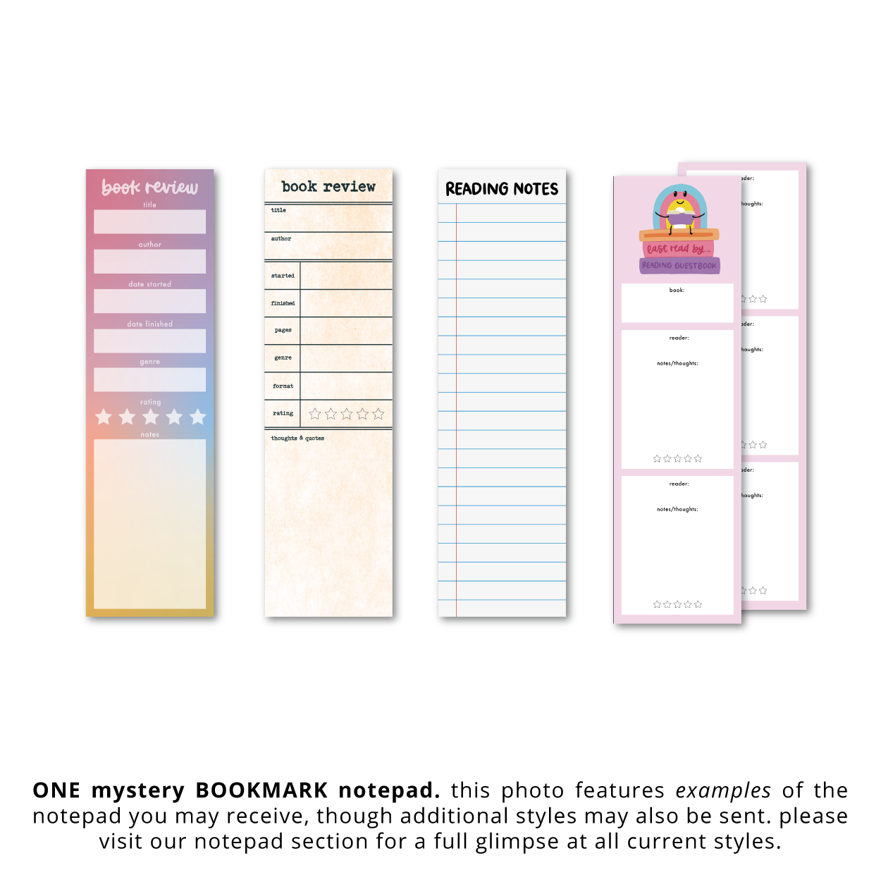 IMPERFECT Mystery Notepads